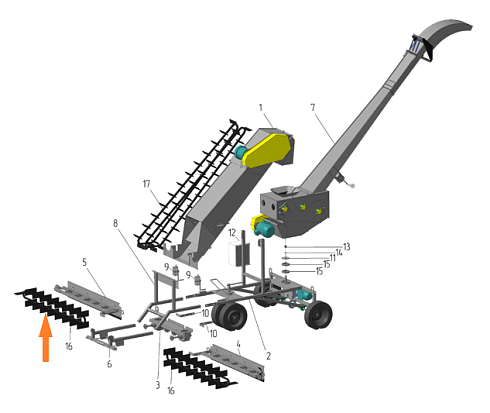 Транспортер скр. питатель А 100-04.24 (19 скр 2-2-6-6 L=4,332): купить в Ростове-на-Дону