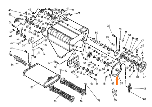 Звездочка Н 022.020-18 (Z=71, t=15,875): купить в Ростове-на-Дону