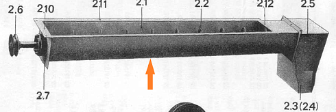 Бункер шнека вторичной аспирации (голый) К527 К547: купить в Ростове-на-Дону