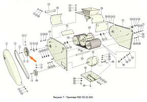 Шкив МЗС-90.02.190 (Фвнеш.=254мм, Фвнутр.=30мм, 2-х рч., сеч. С(В)): купить в Ростове-на-Дону