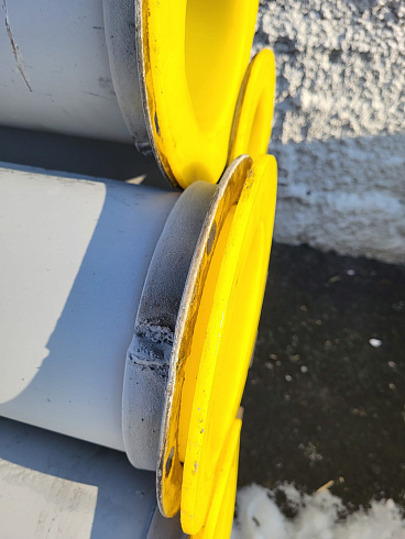 Зернопровод Ф=200 (длина 2м, толщина 2мм) с футеровкой полиуретан 3мм: купить в Ростове-на-Дону