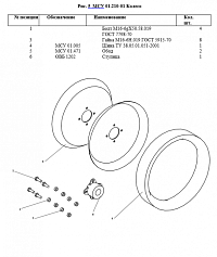 Колесо (без венца) МСУ 01.210-01: купить в Ростове-на-Дону