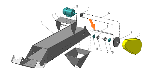Вал А 150-01.11 (вал верхний ф=35 или ф=45): купить в Ростове-на-Дону