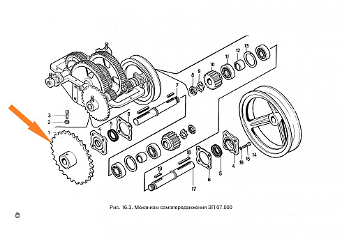 Звездочка ЗП 07.060 (Z=32, t=19.05): купить в Ростове-на-Дону