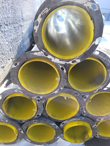 Зернопровод Ф=200 (длина 2м, толщина 2мм) с футеровкой полиуретан 3мм: купить в Ростове-на-Дону