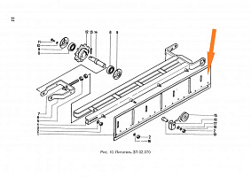 Щиток ЗП 02.190/ЗА.Д 02.160-01 (21 скребок): купить в Ростове-на-Дону