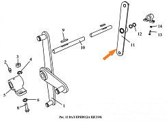 Рычаг правый ЗВТ 02.410 (ЗВС-20А): купить в Ростове-на-Дону