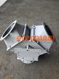 Клапан ручной симметричный ф200мм уг45гр (распределитель) : купить в Ростове-на-Дону