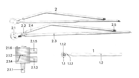 Тяга привода щеточной спаренная К-547: купить в Ростове-на-Дону