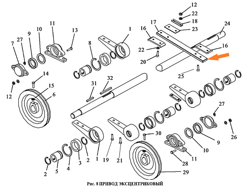 Шатун ЗВТ 02.905 (фанера): купить в Ростове-на-Дону