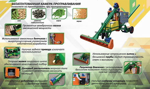Протравливатель семян ПСК-15 с аспирацией: купить в Ростове-на-Дону