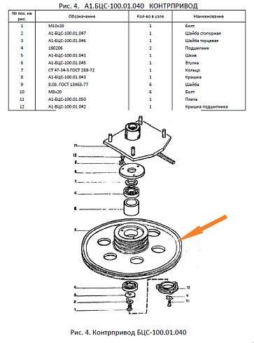 Шкив А1-БЦС-100.01.041 (ф=440*1, ф=150*3): купить в Ростове-на-Дону