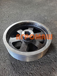 Шкив КШП 01.03.002 (4-х ручьевый) стальной (Ф=320мм, Ф=42мм): купить в Ростове-на-Дону