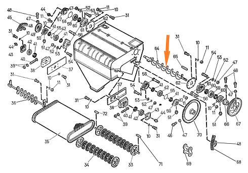 Шнек подачи зерна МПО-50.01.060: купить в Ростове-на-Дону