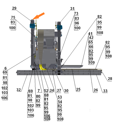 Транспортер отгрузочный ОВИ 04.000 (ОВС-25): купить в Ростове-на-Дону