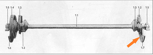 Противовес вала привода решетных станов К527, К547: купить в Ростове-на-Дону
