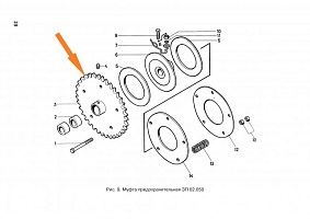 Звездочка ЗП 02.210/02.140 z=36, t=25.4: купить в Ростове-на-Дону