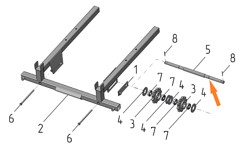 Ось А 150-06.11 (ПЗС 150.02.671): купить в Ростове-на-Дону