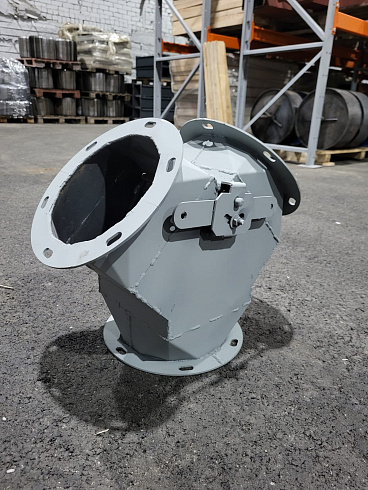 Клапан ручной симметричный ф200мм уг45гр (распределитель) : купить в Ростове-на-Дону