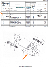 Вал ЗА 03.622 (ПЗТ 11.602) барабан ведомый: купить в Ростове-на-Дону