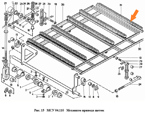 Щетка 2Г-0.40-25-30-950 (СМ-4): купить в Ростове-на-Дону