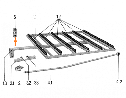Втулка тяг щёточного механизма (Прямоугольный): купить в Ростове-на-Дону
