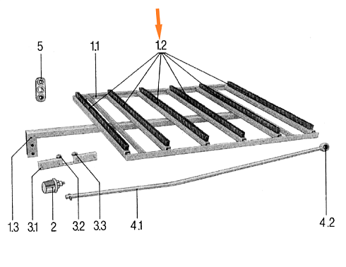 Щетка L=1080 (Петкус) 2х рядная: купить в Ростове-на-Дону