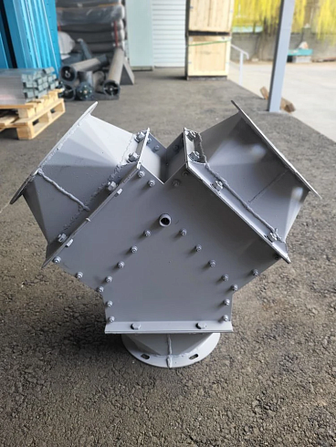 Клапан ручной симметричный ф200мм уг45гр (распределитель) : купить в Ростове-на-Дону