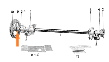 Шкив привода реш. Стана малый ф=100 ф=45: купить в Ростове-на-Дону