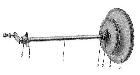 Вал привода щеточной тележки (Голый)  К 531 (без корпусов): купить в Ростове-на-Дону