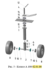 Колесо А 100-02.01.00 (без колес и ручки): купить в Ростове-на-Дону