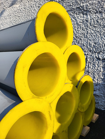 Зернопровод Ф=200 (длина 2м, толщина 2мм) с футеровкой полиуретан 3мм: купить в Ростове-на-Дону