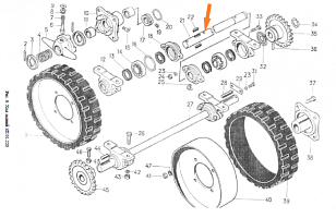 Вал ЗП 01.625 (ЗП 01.627) ход задний: купить в Ростове-на-Дону