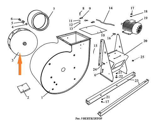 Рабочее колесо вентилятора ЗВТ 81.180 (ЗВС 20А): купить в Ростове-на-Дону