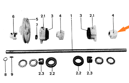 Шестерня коническая К-531 (привод триерного блока): купить в Ростове-на-Дону