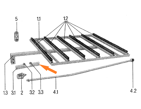 Кронштейн направляющий щеточной тележки с роликами: купить в Ростове-на-Дону