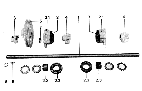 Вал привода триерного барабана К 531: купить в Ростове-на-Дону