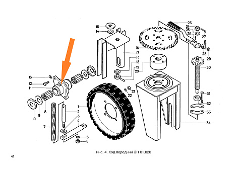 Ступица ЗПТ 1007 (ход передний): купить в Ростове-на-Дону