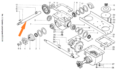 Вал ЗП 02.616 питатель, боковой: купить в Ростове-на-Дону