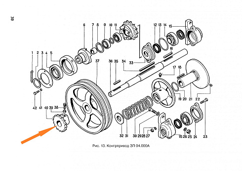 Звездочка ЗП 04.611 (Z=16, t=19.05): купить в Ростове-на-Дону