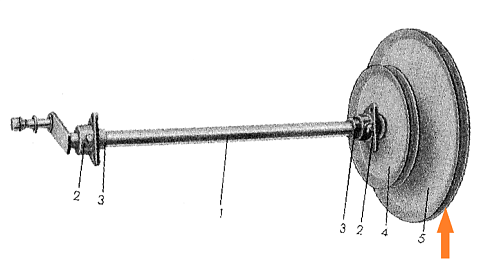 Шкив привода счеточной тележки большой (Жесть): купить в Ростове-на-Дону