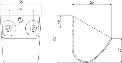 Ковш норийный полимерный МАСТУ 010: купить в Ростове-на-Дону